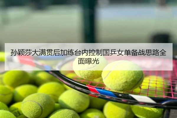 孙颖莎大满贯后加练台内控制国乒女单备战思路全面曝光