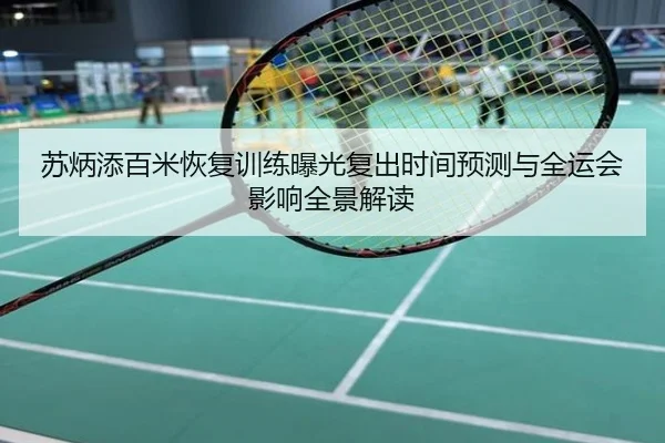 苏炳添百米恢复训练曝光复出时间预测与全运会影响全景解读